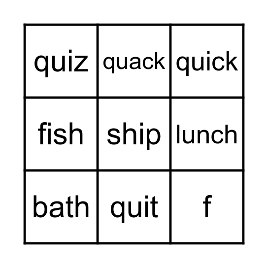Unit 1 Bingo Card