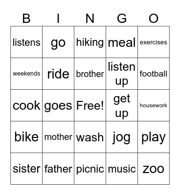 Unit 1 V2 Bingo Card