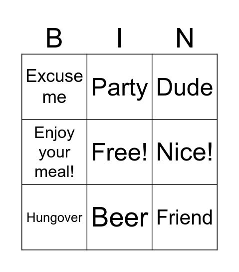 Lotería Bingo Card