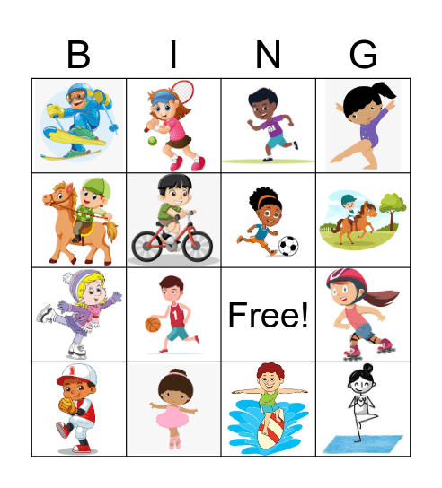 Sports Bingo Card