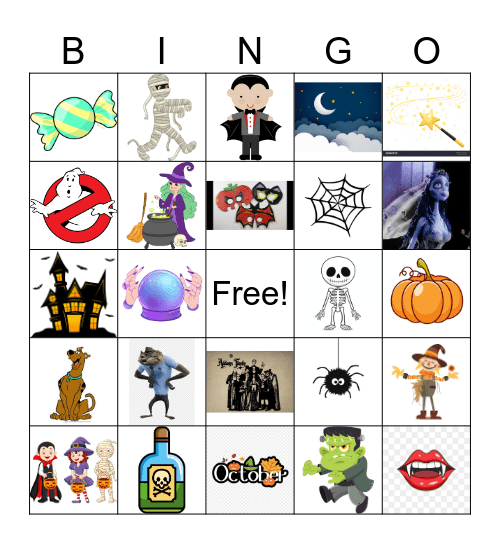 Halloween Bingo Card