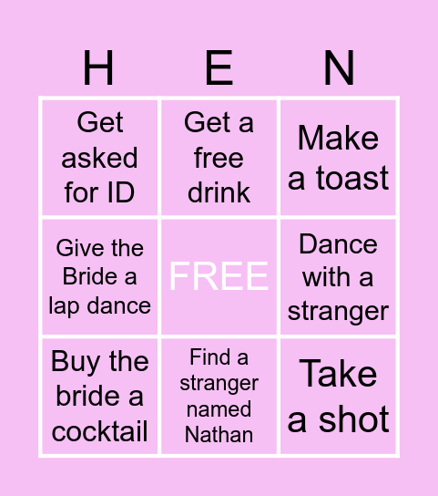 ANNEMEIKE BINGO Card