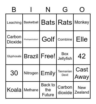 InterAg Bingo !! Bingo Card