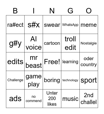 yts bingo Card