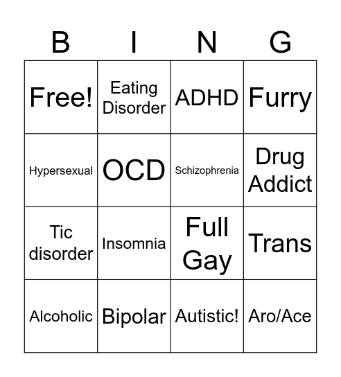 KORO BINGO Card