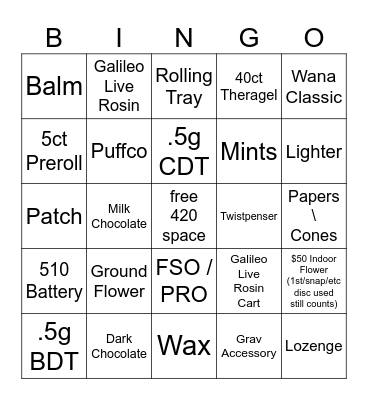 Oct Sales V1 Bingo Card