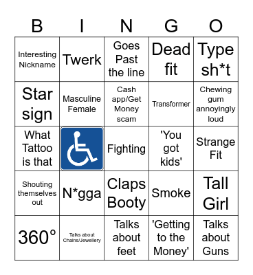 20v1 Bingo Card