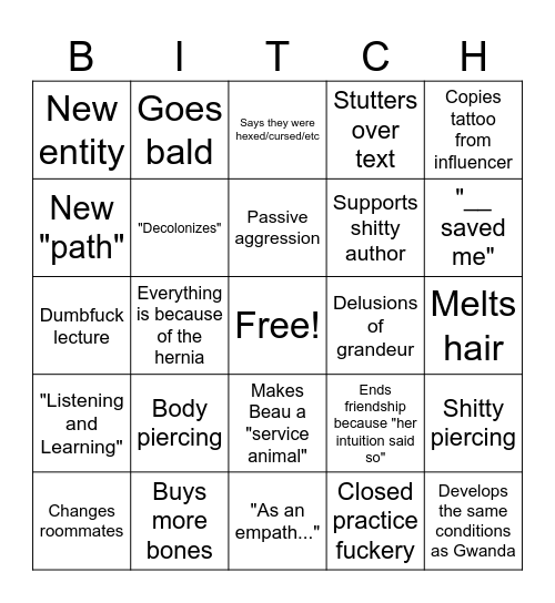 #Witchy ! Bingo Card