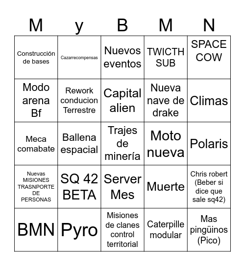 Citicon Dorko Bingo Card