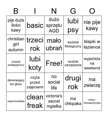 doormate bingo Card