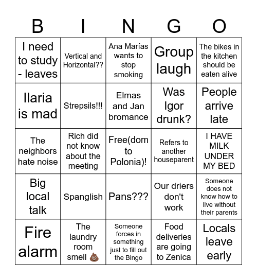POLONIA TRY HARD Bingo Card