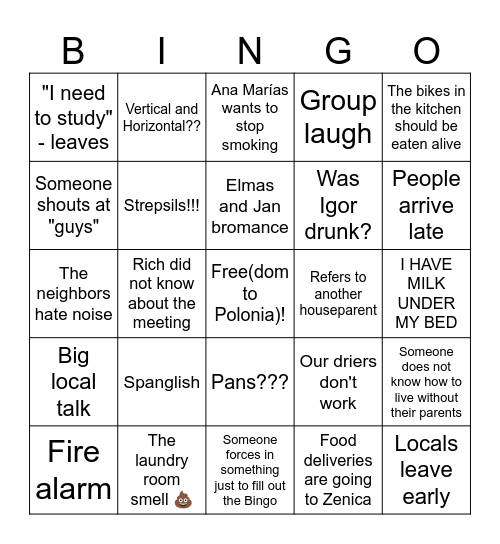 POLONIA TRY HARD Bingo Card