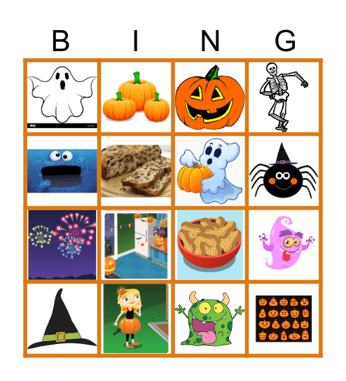 Halloween Bingo Card