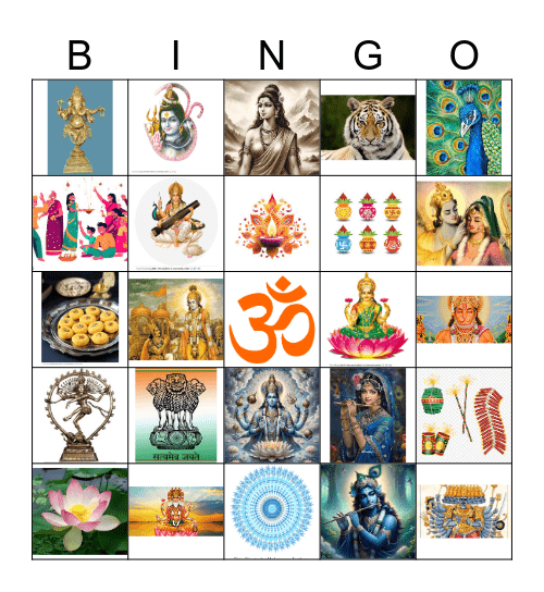 Diwali Bingo Card