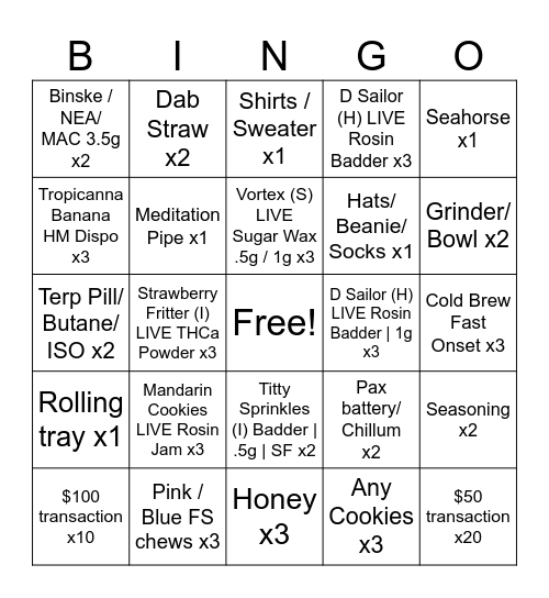 East Boston Bingo 10.15 - 10.22 Bingo Card