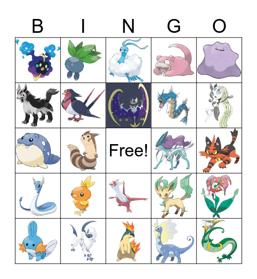 Pokemon Bingo Card