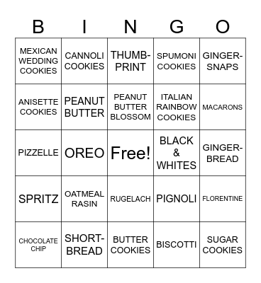 RESPECT THE COOKIE Bingo Card