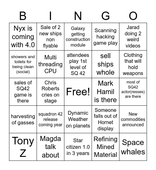 Citcon 2024 Bingo Card
