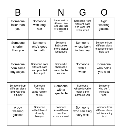 POWERTIME BINGO Card