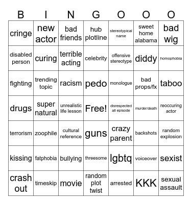 TT bingo Card