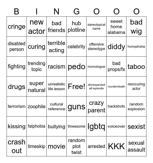 TT bingo Card