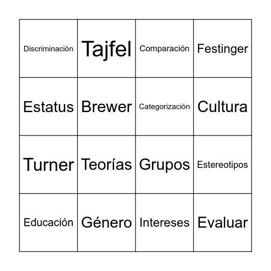 Loteria Mexicana Bingo Card