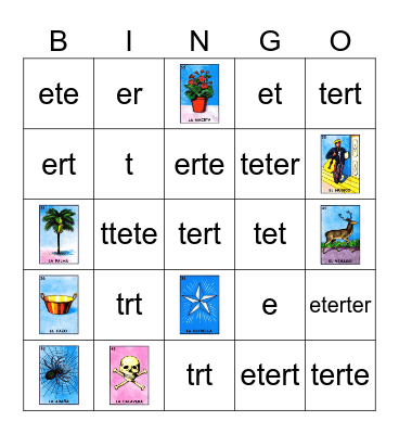 Loteria Mexicana Bingo Card