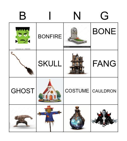 Halloween Bingo Card