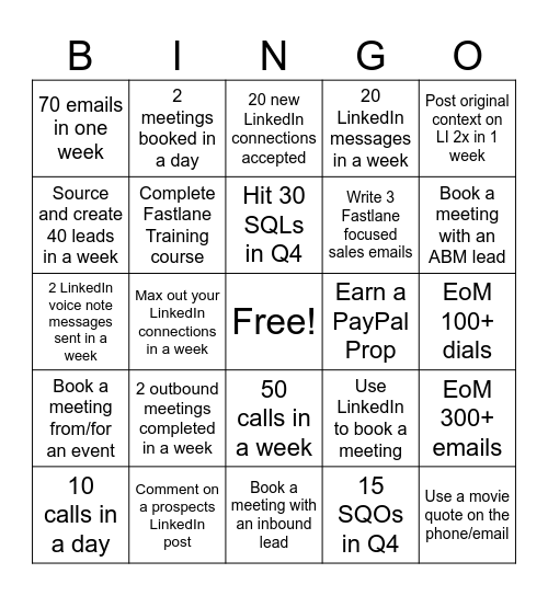 Noah PP BDR Bingo Card