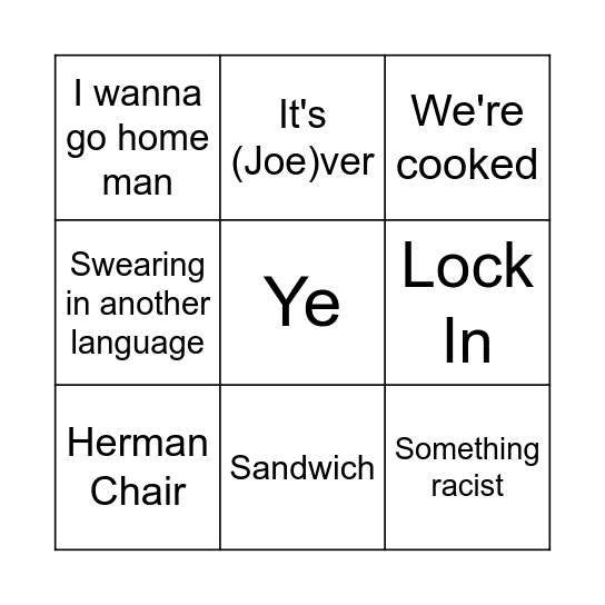 Luuk Bingo Card