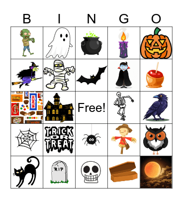 Halloween Bingo Card