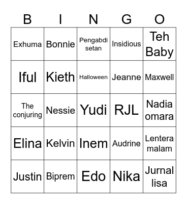 BINGO Card