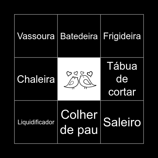 Chá Bingo Card