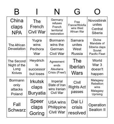 HOI4 TNO Bingo Card