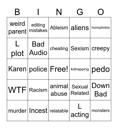 Tomorrow's Teachings Bingo Card