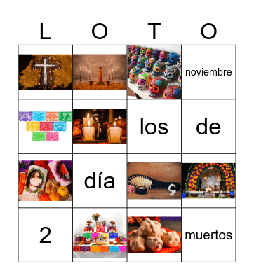 DÍA DE LOS MUERTOS Bingo Card