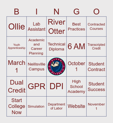 Chippewa Valley Technical College Bingo Card