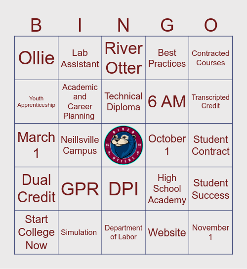 Chippewa Valley Technical College Bingo Card