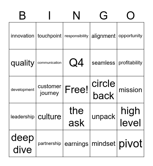 Happy Wednesday! Bingo Card