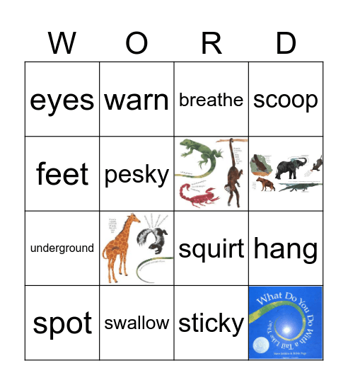 Vocabulary BINGO Card