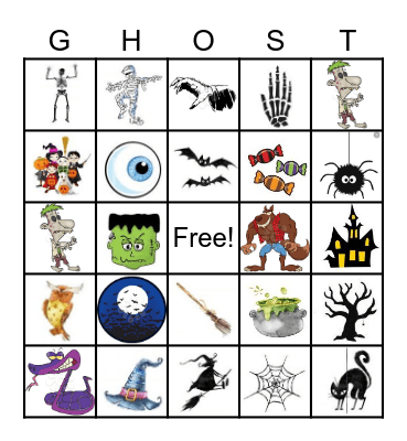 Haunted BINGO Card