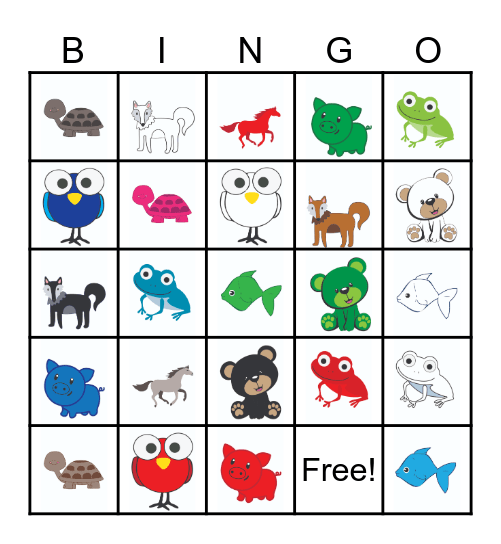 Kids baby shower bingo Card