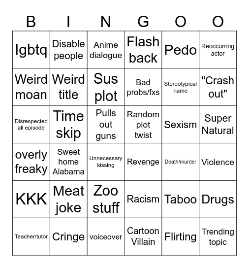 Tomorrow's Teachings Bingoo Bingo Card