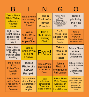 Latitude Resident Halloween Bingo Card