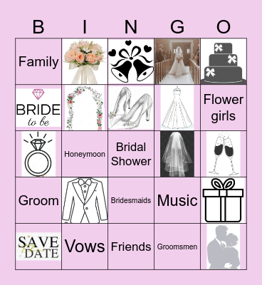 Bridal Shower Bingo Card