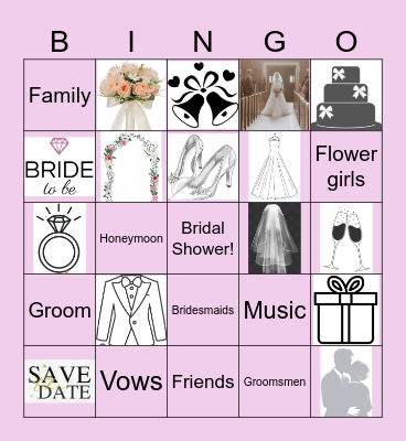 Bridal Shower Bingo Card