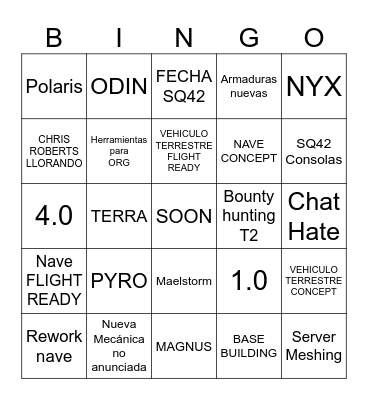 CITICON 2024 Bingo Card