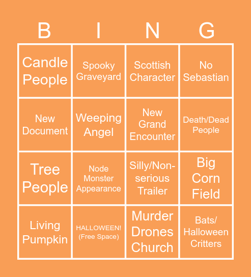 PRESSURE NEW UPDATE TRAILER BINGO Card