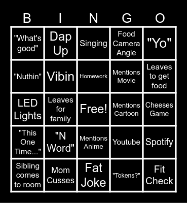 Majesty Bingo Card