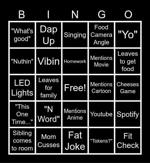 Majesty Bingo Card